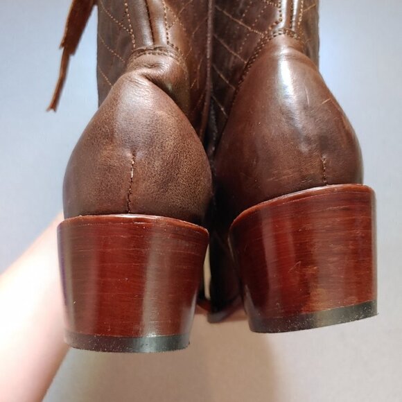 Golden Guns Quilted Cowboy Boots - NEW - Picture 4 of 8